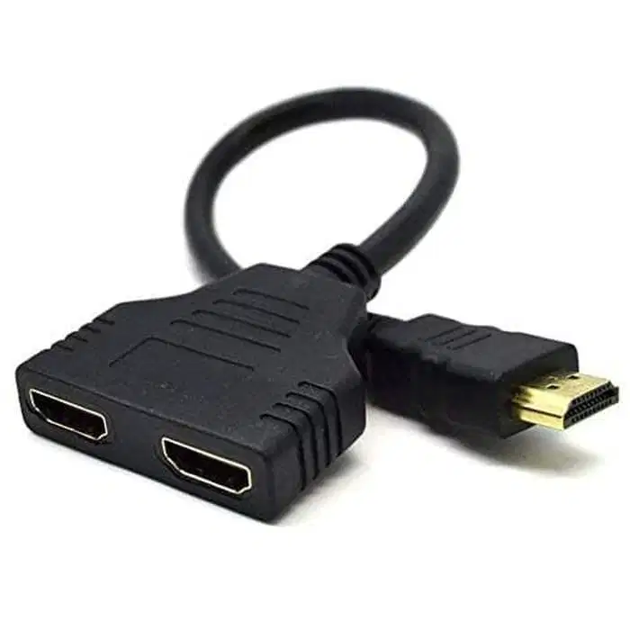 Ready CABLE KABEL SPILTER CABANG HDMI MALE TO 2 HDMI FEMALE SANUPRO