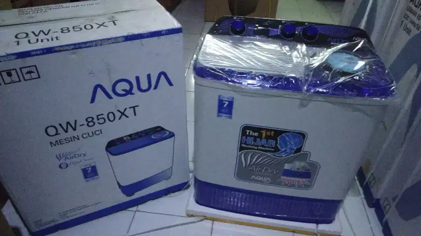 Mesin cuci AQUA japan 8,5 kg garansi mesin 7 tahun