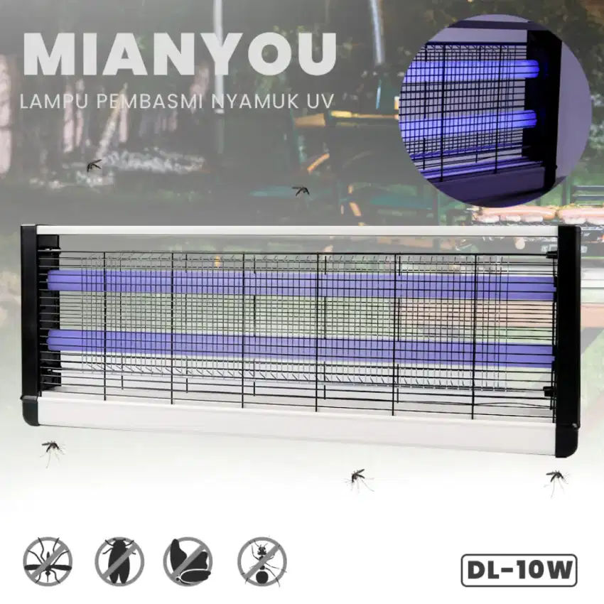 Mianyou lampu LED UV anti nyamuk mosquito kiler eu plug 240v  10w