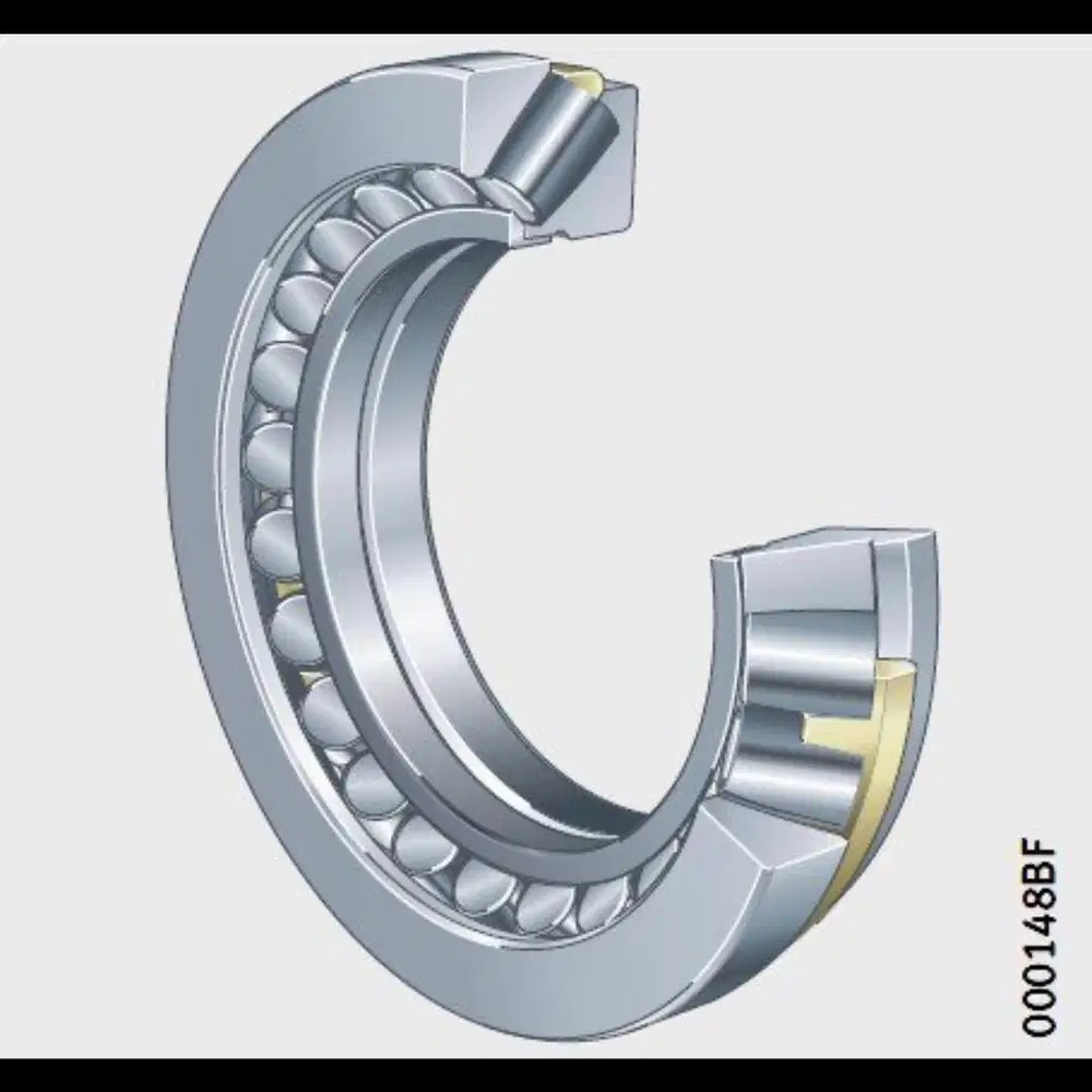 axial spherical roller bearing with flanging ring