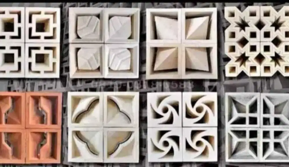 Roster beton roster putih, pagar rumah