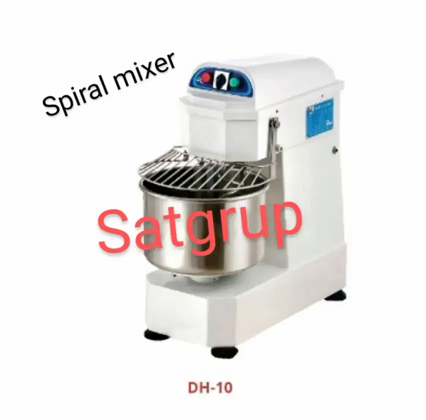 Spiral mixer kapasitas adonan 6 kg / spiral Mixer 10 liter DH-10 getra