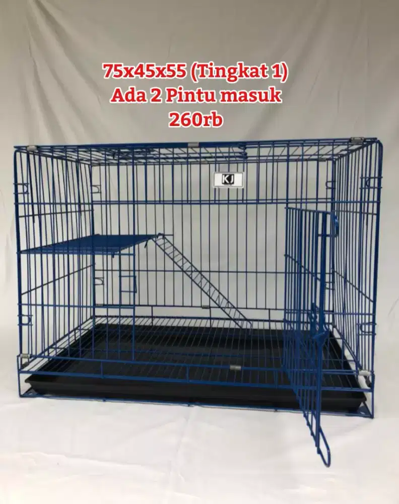KANDANG KUCING LIPAT TINGKAT 1 JUMBO