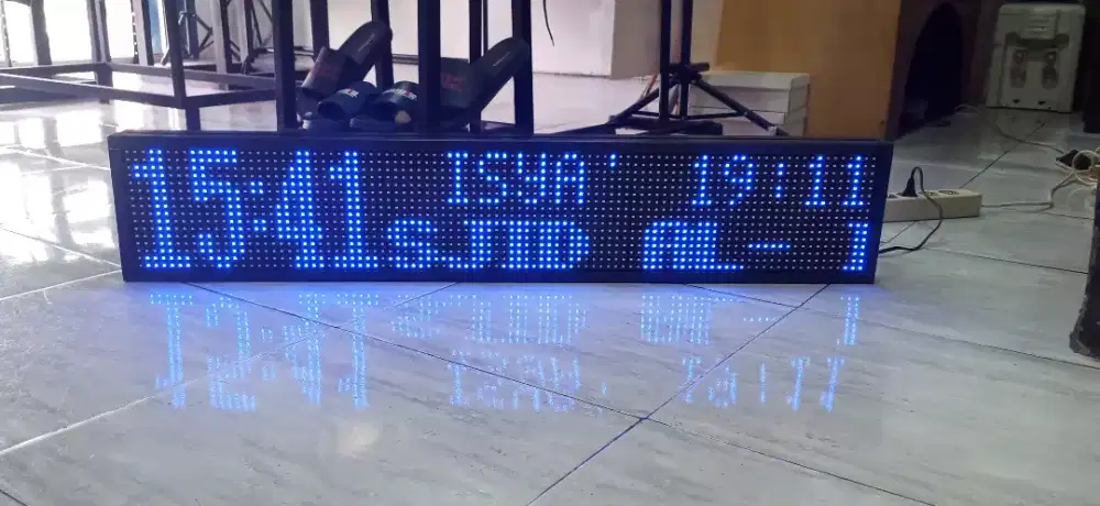 Jadwal sholat 1mterx20 cm