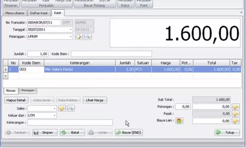 Program POS / Point Of Sale