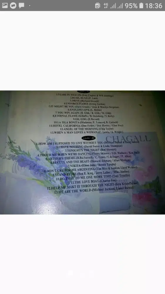 laserdisc lagu barat karaoke th 90an