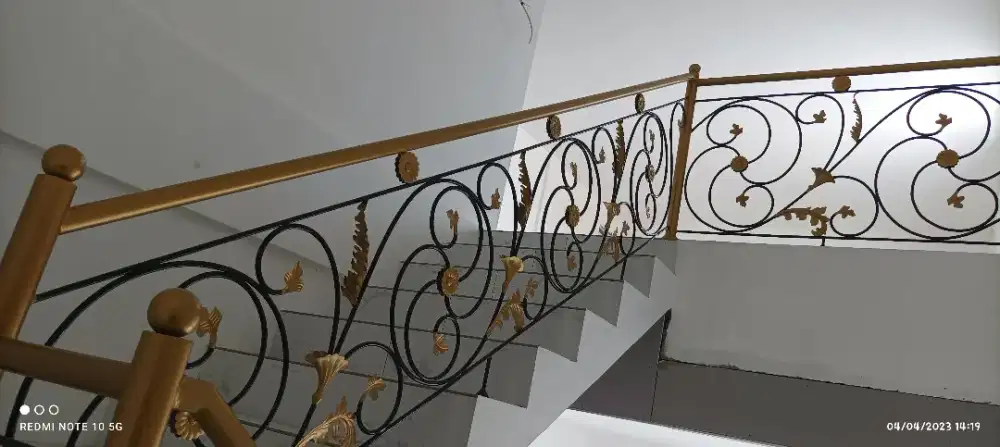 railing tangga/balkon motif
