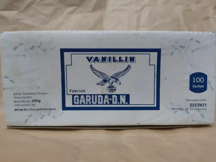 Vanilla vanila vanili bubuk vanillin garuda 200 g