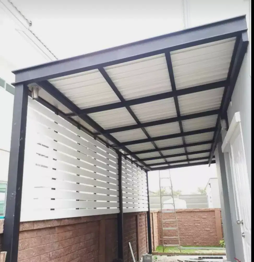 KANOPI PLAVON KANOPI BALKON KANOPI BESI PASANG BATA