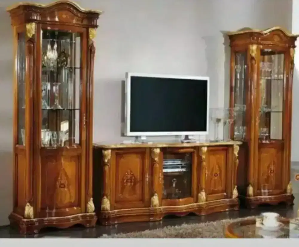 Bufet tv kayu jati antik