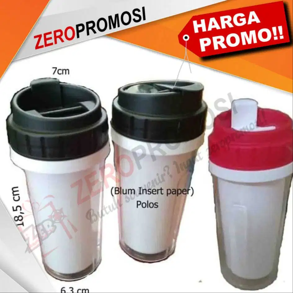 Tumbler insert paper untuk souvenir kantor dan souvenir promosi