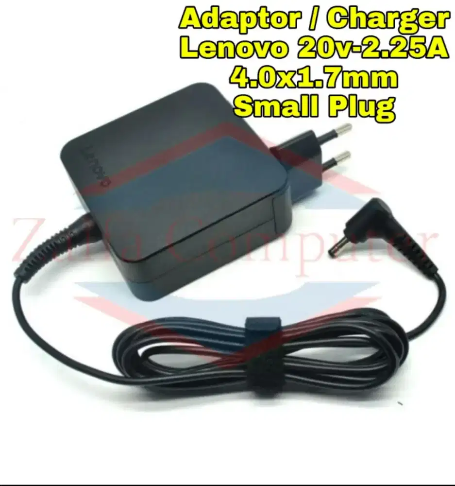 Termurah Adaptor /Charger Lenovo 20v-2.25A 4.0x1.7mm Small Plug