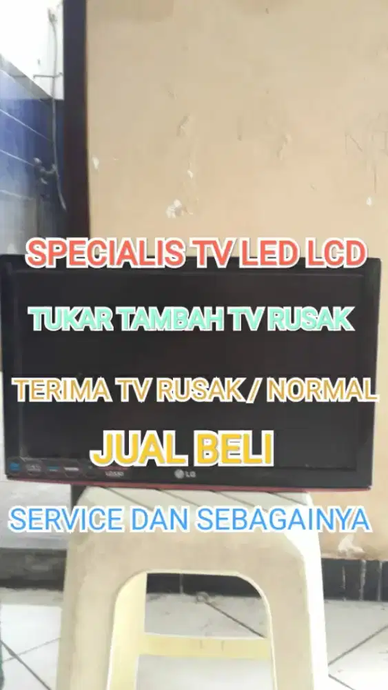 Terima tv led LCD rusak tukar tambah jual beli dsb