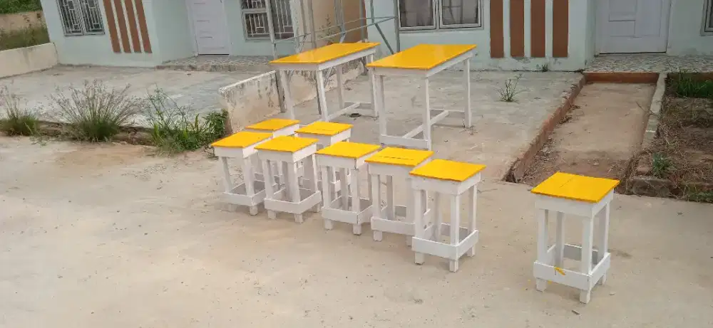 Meja kursi cafe, meja kursi besi