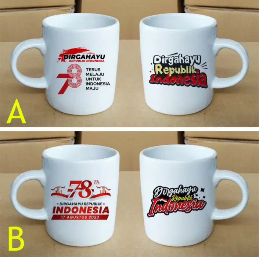 Gelas Mug Souvenir Lomba Dirgahayu HUT RI 79 Kemerdekaan