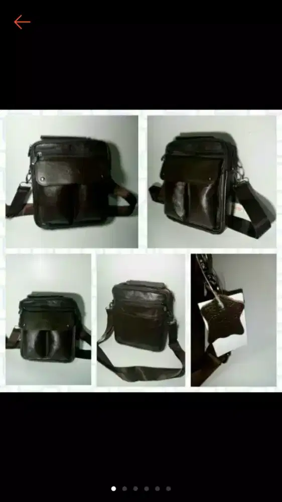 TAS SELEMPANG Pria Wanita Kulit Asli Branded JEEP