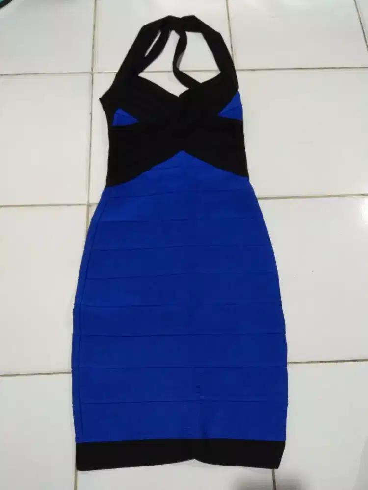 Dress pesta , dress sexy , dress royal blue , gaun pesta, gaun sexy