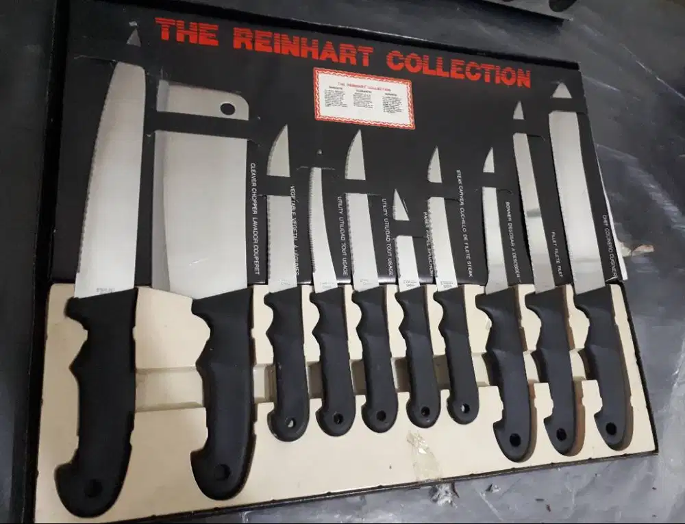 The Reinhart Collection 10-pcs Stainless Steel Knives Set (P192) Murah