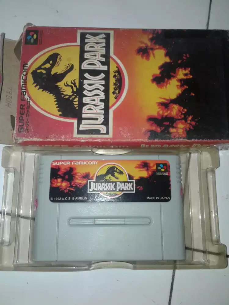 Kaset snes nintendo jurasic park snes nego cod rungkut ganku ok