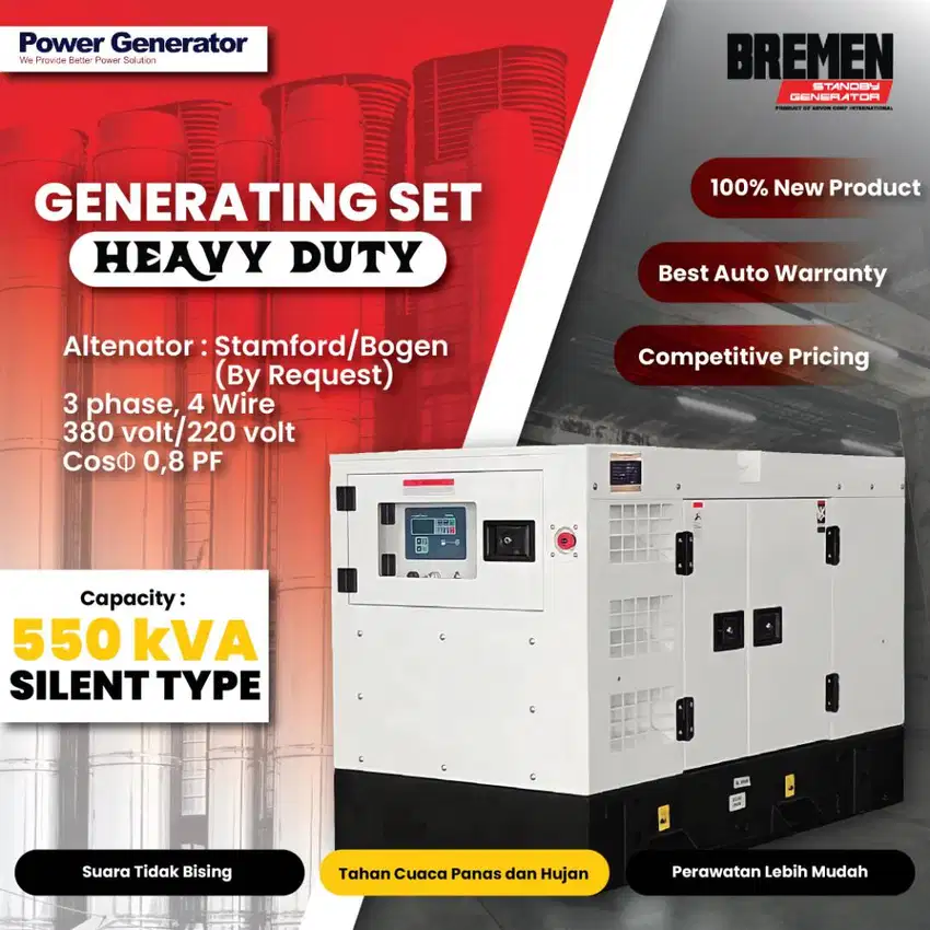 Genset Bremen 550 kVA - Silent Type