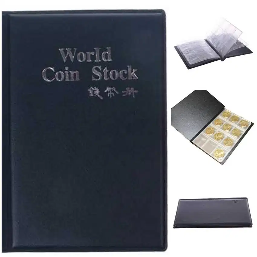 Tempat Buku Album Koin Koleksi Orang Kolektor isi 120 Coin Hobi Hobby