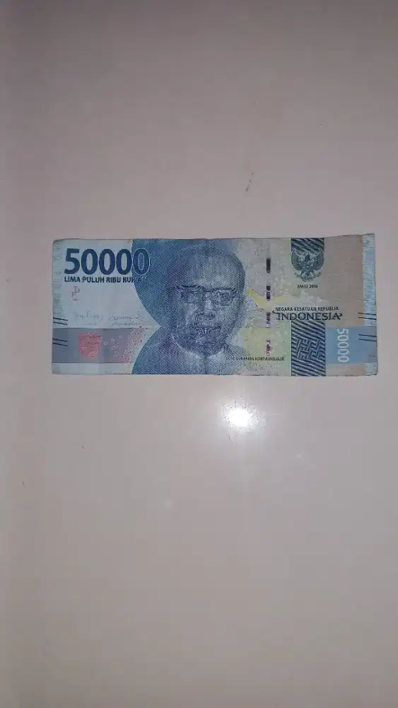 Uang kertas Rp 50 rb no seri unik