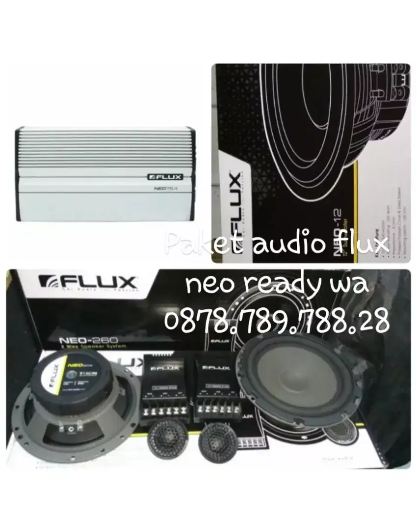 Paket audio flux neo 2way suara ok kualitas terbaik made in germany