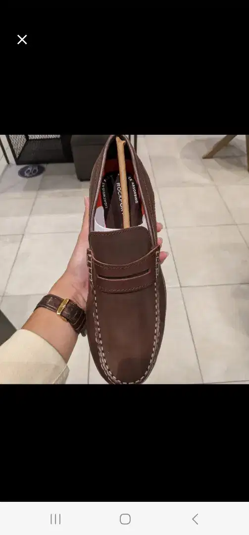 Sepatu Kulit Slip on ROCKPORT original