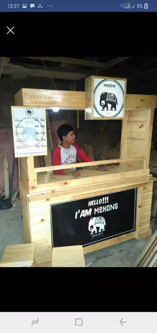 FROMO Booth Jati Belanda Cocok Untuk usaha Boba, taui tea, Bubble