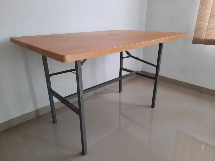 Meja kayu lipat - 1.15 x 0.8 m
