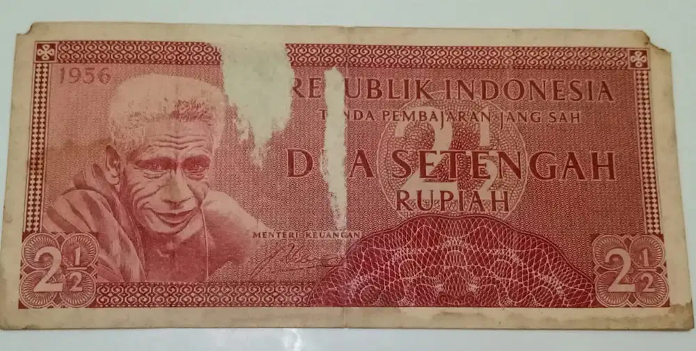 Uang kertas RI nominal 2 setengah Rupiah Edisi Pekerja tahun 1963