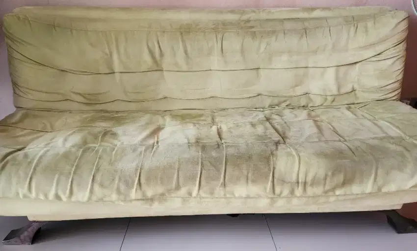 sofa bed 3 seater, bonus bantal.