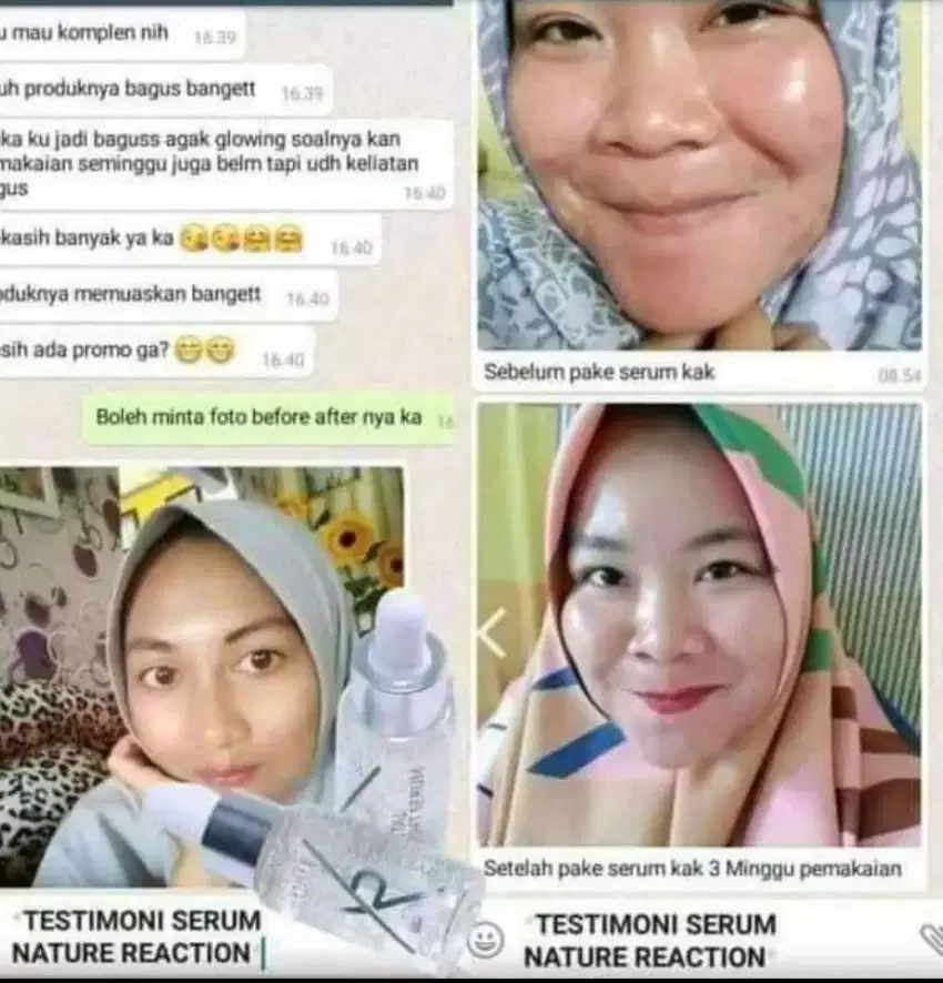 Serum wajah NR untuk wajah glowing