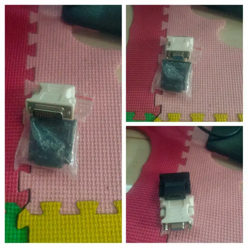 Konektor led komputer dvi to VGA, DVI to hdmi,
Gratis kirim