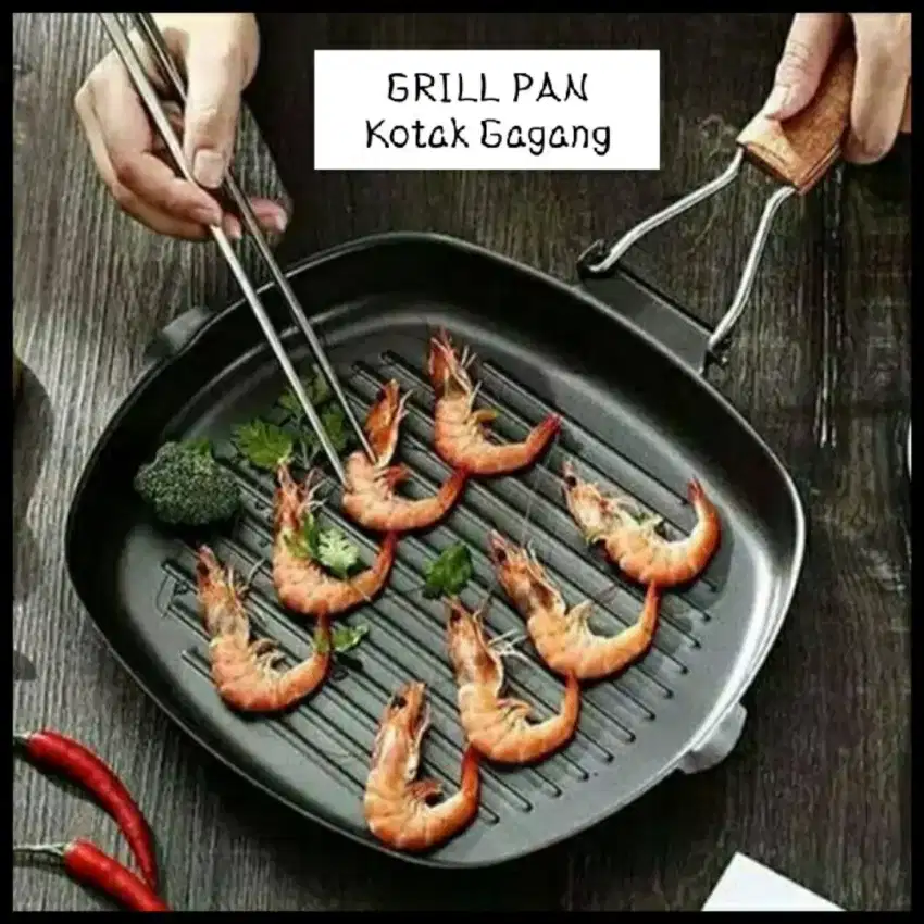 Grill Pan Kotak Gagang
