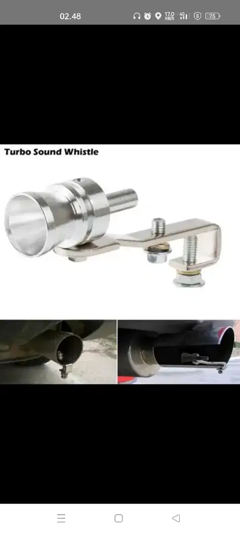 Turbo sound serasa mobil pakai turbo mesin