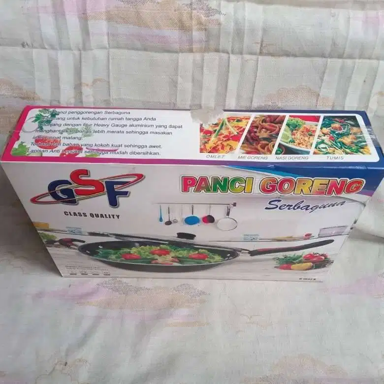 PANCI GORENG Serbaguna Lapisan Teflon Tutup Kaca GSF-1032 K (BARU)