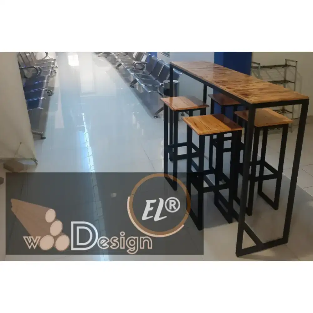 Meja Bartender Meja Makan Meja Cafe Dan Resto Rangka Besi