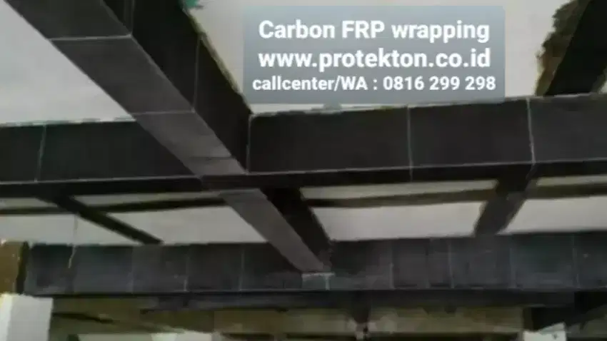 Perkuatan struktur perbaikan beton tahan gempa,carbon FRP Eglass Fiber