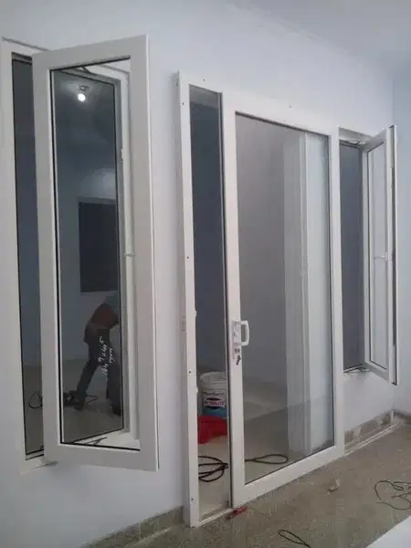 Pintu sliding  geser kaca full buram