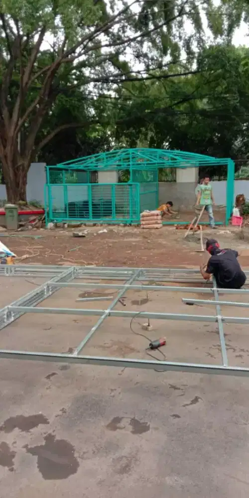 Kanopi minimalis hollo galvanis