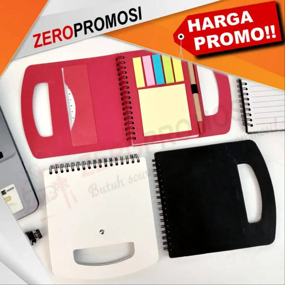 Notebook Custom Bentuk Tas Dengan Kertas Catatan Tempel Full Color