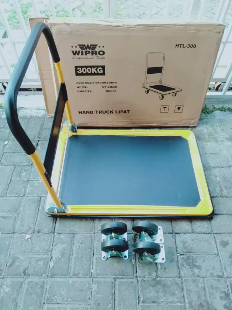 ( rumah teknik jogja) hand truck troli ( troli lipat) 300 kg , wipro
