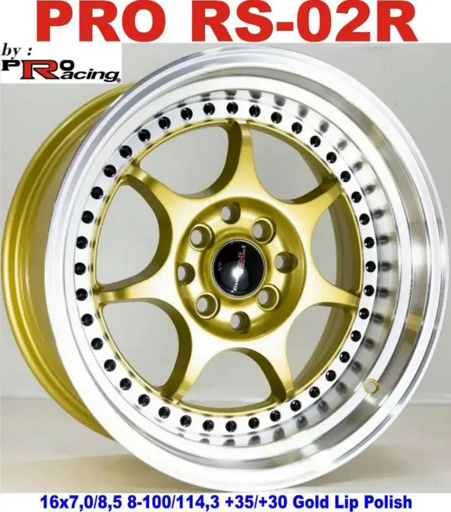velg advan rs2 r16 4x100,114 lbr7+8,5 et35+30