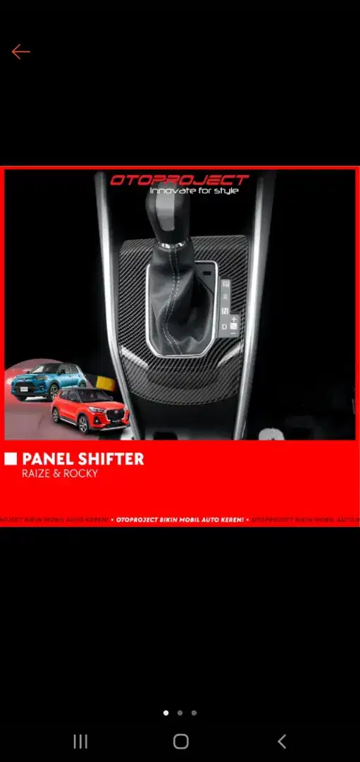 Panel shifter toyota raize