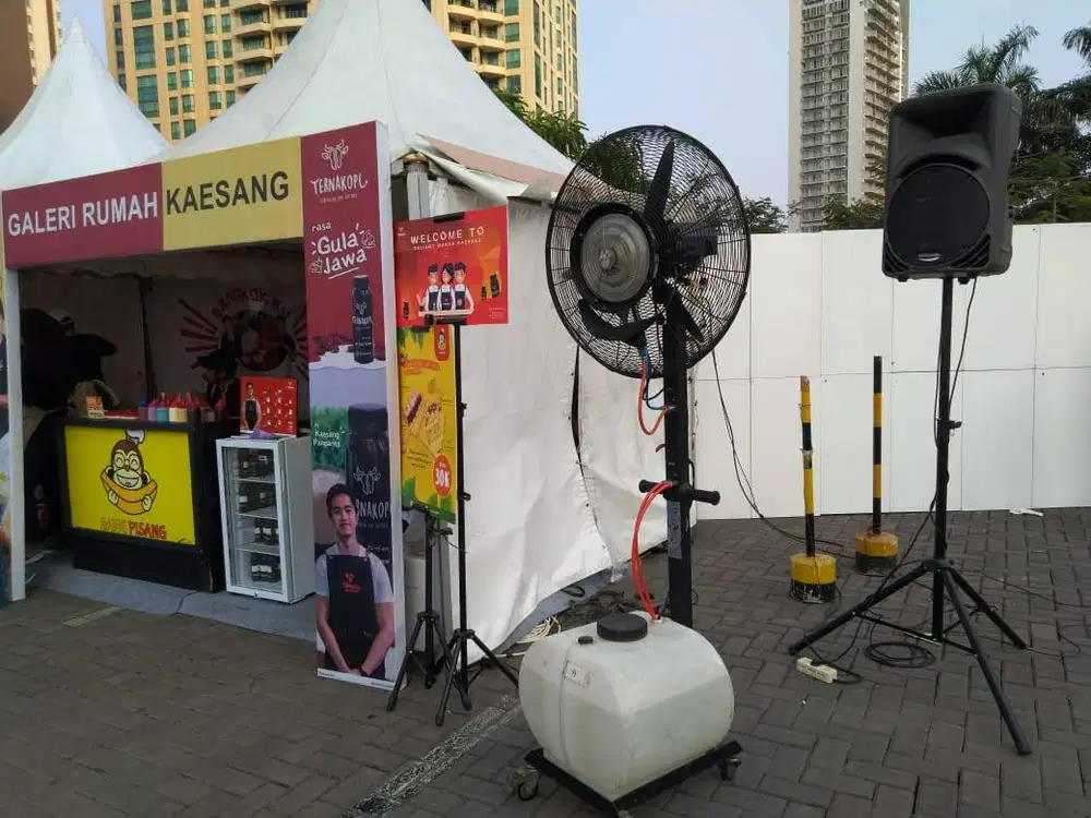 Menyewakan Misty Fan / kipas air untuk keperluan Event Wilayah Bekasi