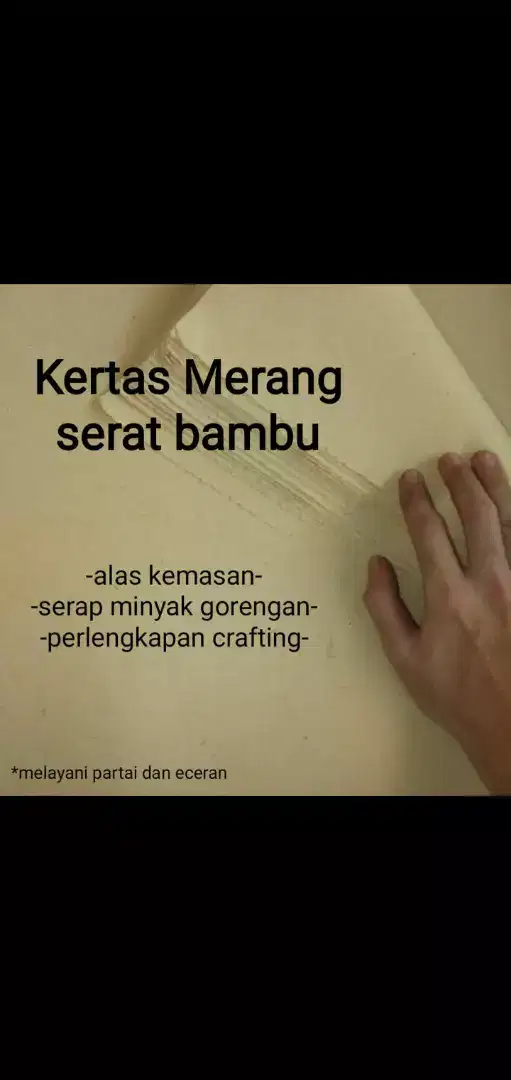 Kertas Merang Serat Bambu Kertas Serap Minyak (1pack 20lmbar)