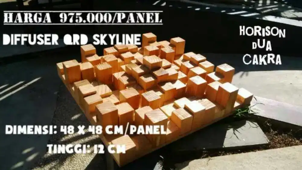 QRD Diffuser Skyline Acoustic Panel