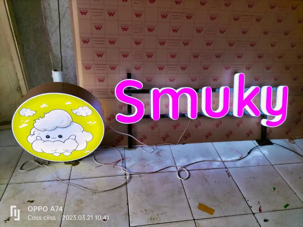 (COD) HURUF AKRILIK LED | HURUF TIMBUL RUKO | PAPAN NAMA