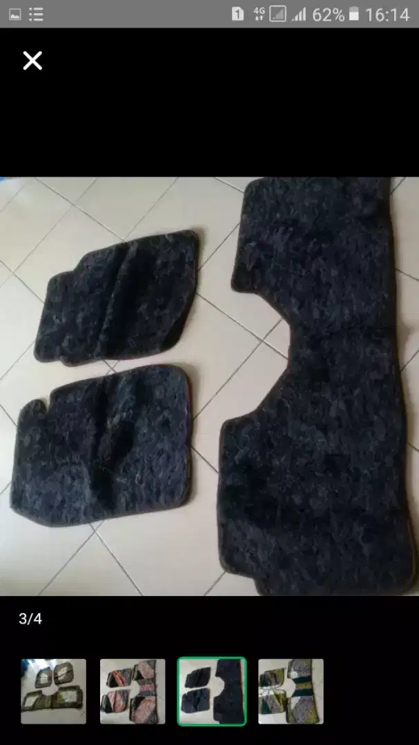 Karpet mobil universal bahan bulu, lucu, baru